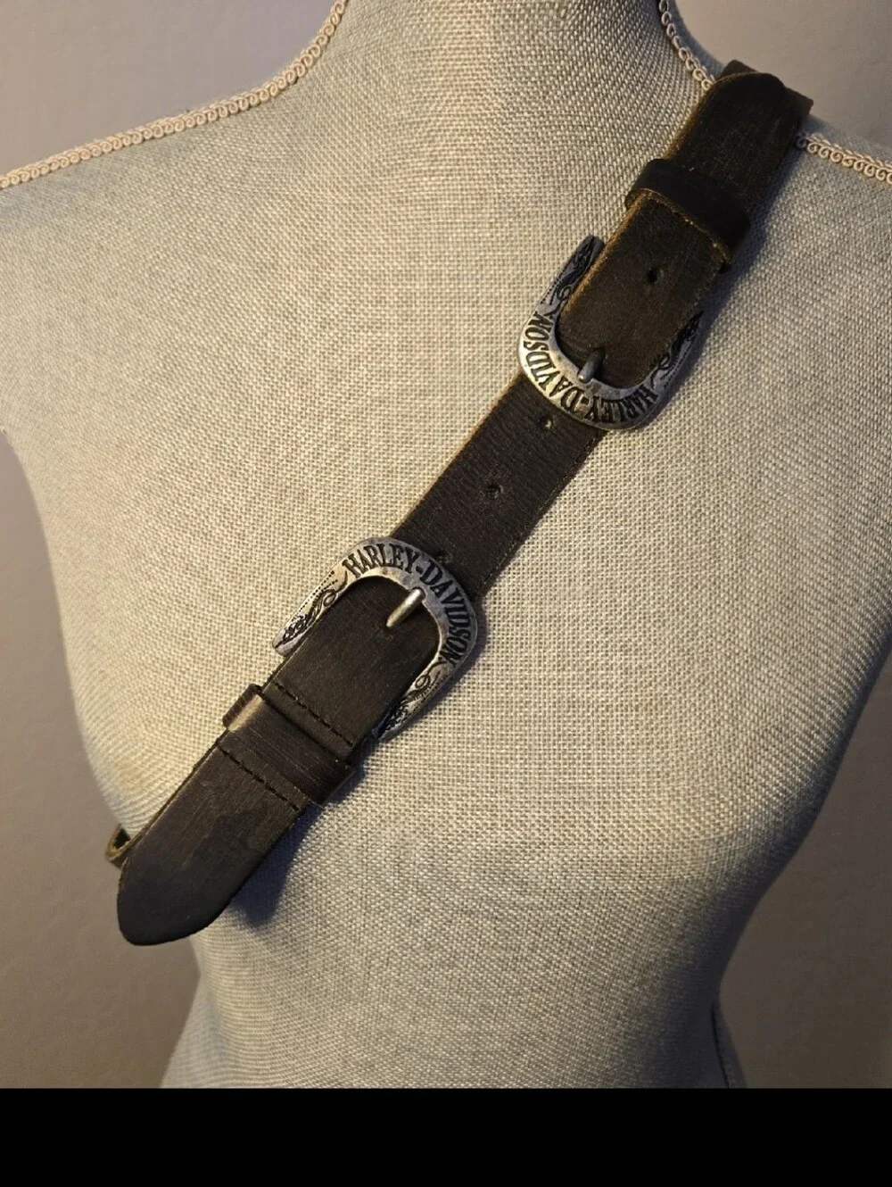 Harley Davidson  Double Buckle Leather Belt